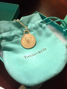 Tiffany's special edition 2014 TCS NYC Marathon necklace.